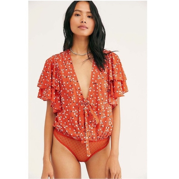 Free People Call Me Later Bodysuit Top - Picture 3 of 10